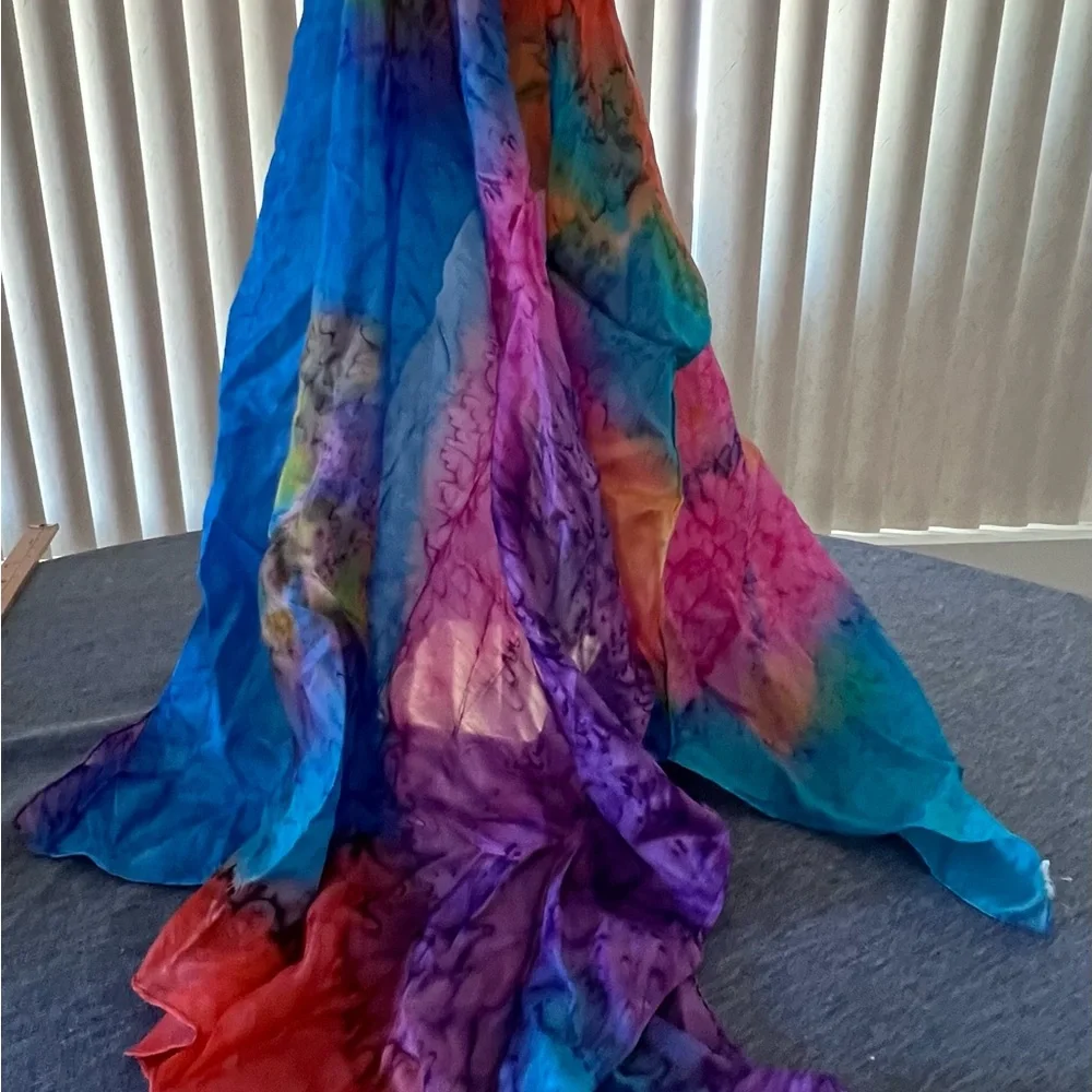 Scarf Tie-Dye Vibrant & Multicolor Lightweight